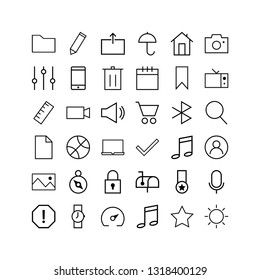 36 Universal Icon Vector 