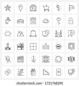 36 Universal Icons Pixel Perfect Symbols of badminton; sports; suitcase; shopping; checkout Vector Illustration