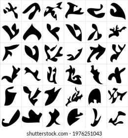 36 vector abstract shapes would lead you to unlimited ideas 
