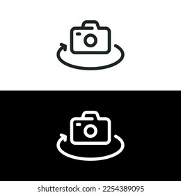 360 Camera icon isolated on white background