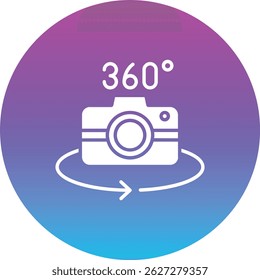 360 Camera vector icon. Can be used for printing, mobile and web applications.