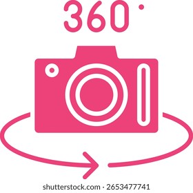 360 Camera vector icon. Can be used for printing, mobile and web applications.
