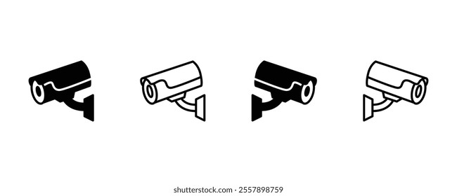 360 Cctv Camera on wall icon. Security system Surveillance dome camera icon. Store, Home security, Business security camera vector icon. Surveillance camera in school vector icon. vector sign.