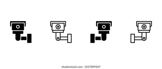 360 Cctv Camera on wall icon. Security system Surveillance dome camera icon. Store, Home security, Business security camera vector icon. Surveillance camera in school vector icon. vector sign.