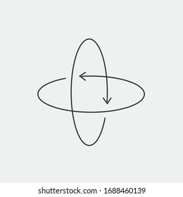 360 cycle vector icon 360 degrees