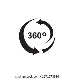 360 Dagree Icon In Trendy  Design Vector Eps 10
