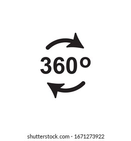 360 Dagree Icon In Trendy  Design Vector Eps 10