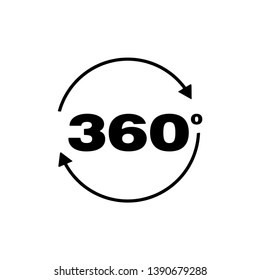 360 Degree View Icon Trendy Flat Stock Vector (Royalty Free) 1400183915