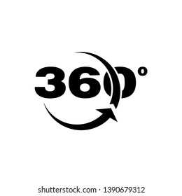 360 Degree Camera Circle Logo Icon Vector - Vector