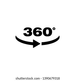 360 Degree Camera Circle Logo Icon Vector - Vector