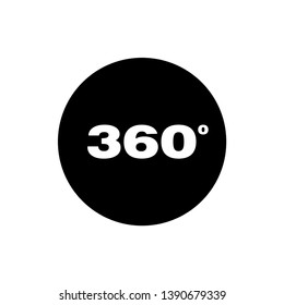 360 Degree Camera Circle Logo Icon Vector - Vector