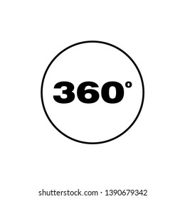 360 Degree Camera Circle Logo Icon Vector - Vector