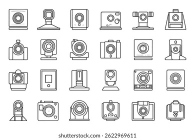 Arte de Linha Minimalista da Câmera de 360 graus