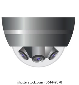 360 Degree Camera Technology.Vector illustration.