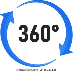 360 Degree Circle icon symbol illustration