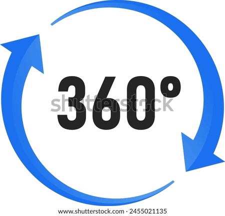 360 Degree Circle icon symbol illustration
