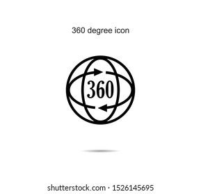 360 degree icon design vector illustration graphic on background