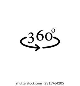 360 degree icon vector design templates 