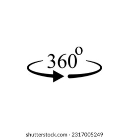 Plantillas de diseño vectorial de iconos de 360 grados 