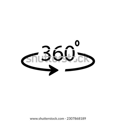 360 degree icon vector design templates 