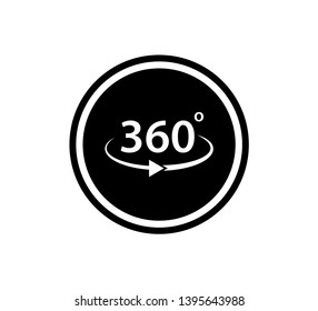 360 Degree icon vector illustration