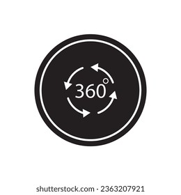 360 degree icon vector template illustration logo design