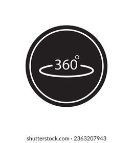 360 degree icon vector template illustration logo design