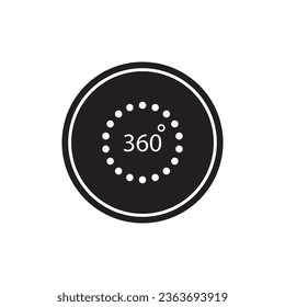 360 degree icon vector template illustration logo design