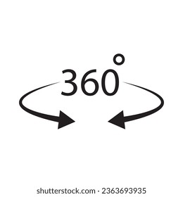 360 degree icon vector template illustration logo design