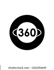 360 Degree Icons Vector