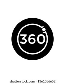 360 Degree Icons Vector