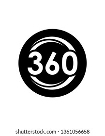 360 Degree Icons Vector