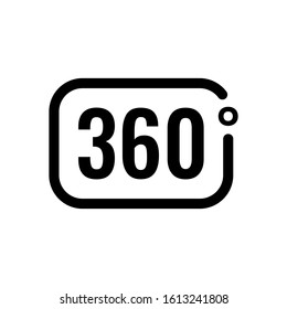360 degree logo. vector 360 degree concept