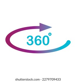 360 degree logos, vector illustration symbol design