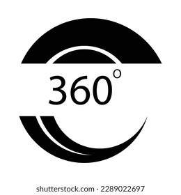 360 degree logos, vector illustration symbol design