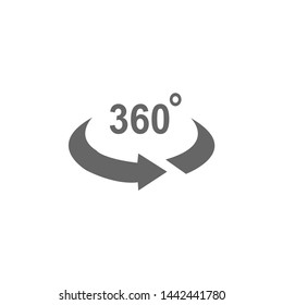 360 degree rotation vector icon