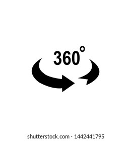 360 degree rotation vector icon