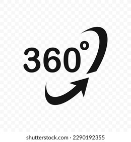 360 degree rotation. Rotation vector icons. EPS 10
