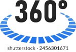 
360 Degree Technology icon symbol