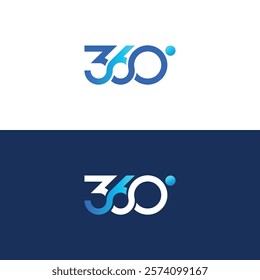 A 360 Degree Three Sixty Digit Logo Design Concept