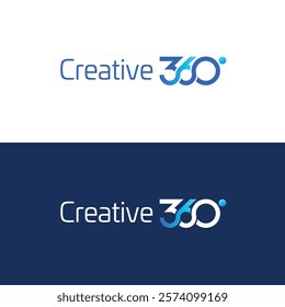 A 360 Degree Three Sixty Digit Logo Design Concept