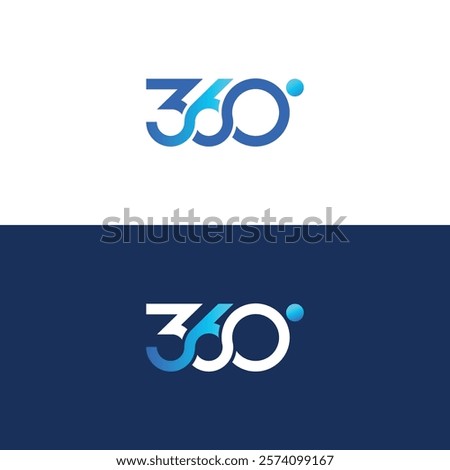 A 360 Degree Three Sixty Digit Logo Design Concept