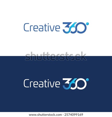 A 360 Degree Three Sixty Digit Logo Design Concept