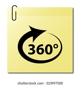 360 degree - vector icon