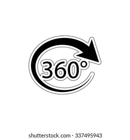 360 degree - vector icon