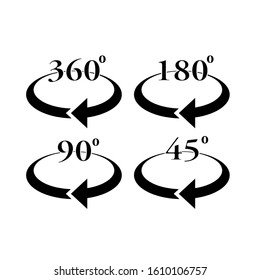 360 degree vector icon on eps 10

