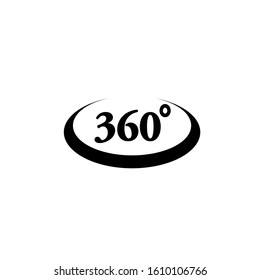 360 degree vector icon on eps 10
