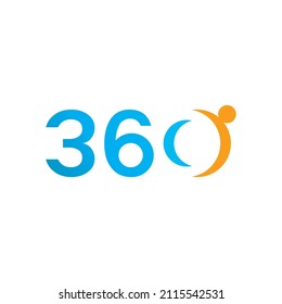 360 Degree Vector Icons design template
