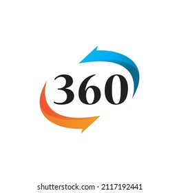 360 Degree Vector Icons design template