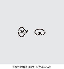360 degree view icon suitable for website design, logo, app, and ui.